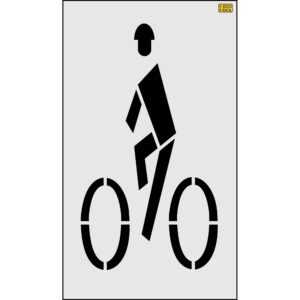 72" New York DOT Bike Lane Symbol Stencil