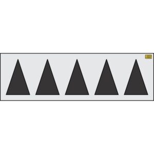 18" Oklahoma DOT Triangle Shark Teeth Highway Stencil