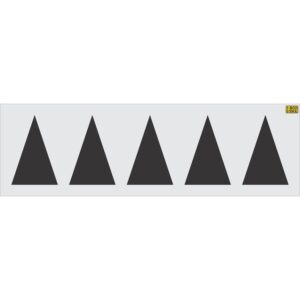 18" Oregon DOT Triangle Shark Teeth Highway Stencil