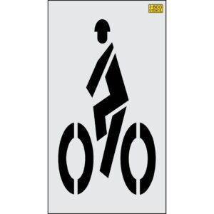 72" Oregon DOT Bike Rider Stencil