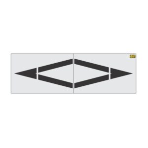 144" Oregon DOT Preferential Lane Symbol Stencil