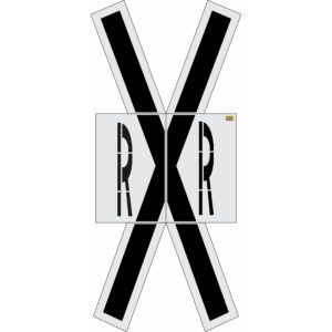 239" Oregon DOT Railroad Crossing Kit Stencil