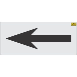 72" Philadelphia DOT Bike Lane Straight Arrow Stencil