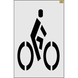 36" San Antonio DOT Bike Rider Stencil