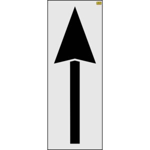 72" San Antonio DOT Bike Lane Straight Arrow Stencil