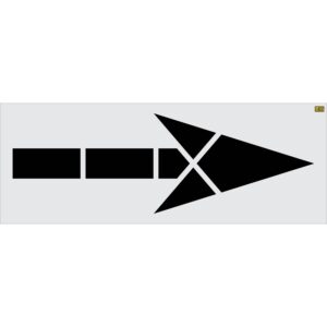 120" South California DOT Straight Arrow Stencil