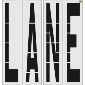 100" South Carolina DOT LANE Stencil
