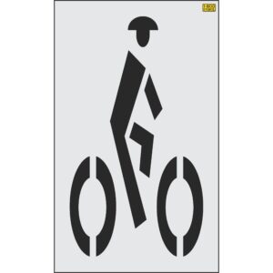 72" South Carolina DOT Bike Rider Symbol Stencil