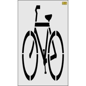 43" Seattle DOT Bike Lane with Dashes Stencil
