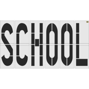 120" Utah DOT SCHOOL Stencil