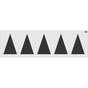 18" Virginia DOT Triangle Shark Teeth Highway Stencil