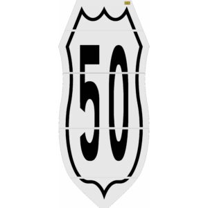 180" Virginia DOT 50 Interstate Shield Stencil