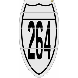 180" Virginia DOT 264 Interstate Shield Stencil