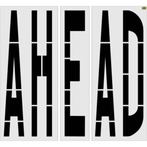 100" Vermont DOT AHEAD Stencil