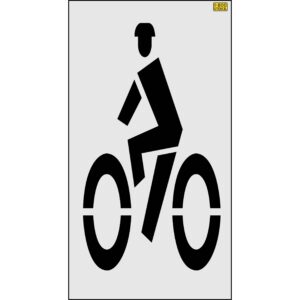 72" Washington DOT Bike Rider Symbol Stencil