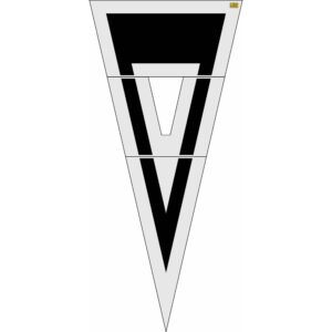 156" Washington DOT Yield Symbol Stencil