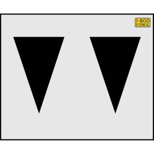 18" Washington DOT Triangle Shark Teeth Highway Stencil