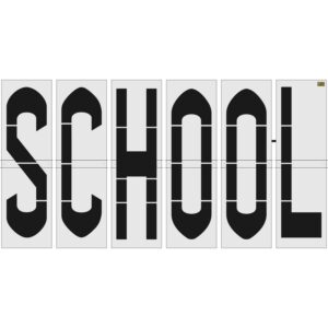 120" Wisconsin DOT SCHOOL Stencil