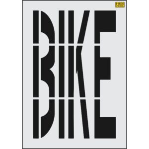 48" Wisconsin DOT BIKE Stencil