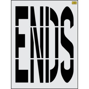 48" Wisconsin DOT ENDS Stencil