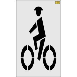 72" West Virginia DOT Bike Rider Stencil