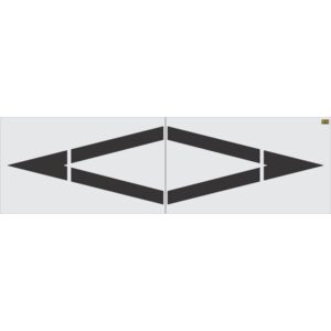 156" Wyoming DOT Preferential Lane Symbol Stencil
