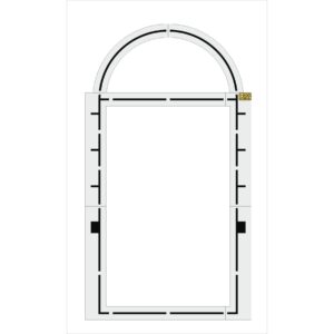 224" Basketball Court Stencil