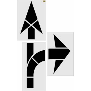 156" Louisiana DOT Combo Arrow Stencil