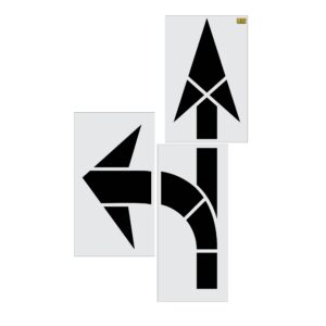 153" Indiana DOT Combo Arrow Stencil