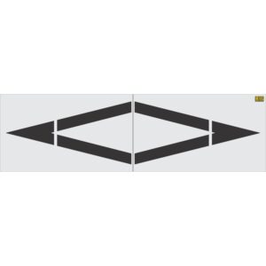 157" Colorado DOT Preferential Lane Symbol Stencil