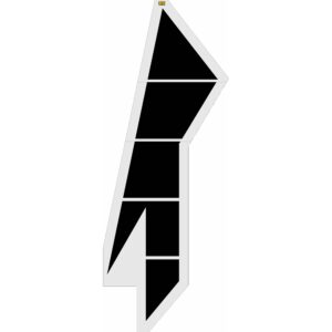 234" Illinois DOT Lane Drop Arrow Stencil