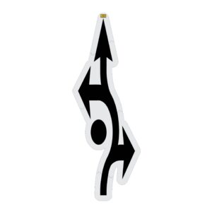 224" Indiana DOT Roundabout Arrows Stencil