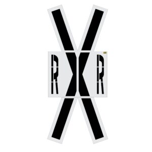 240" Indiana DOT Railroad Crossing Kit Stencil