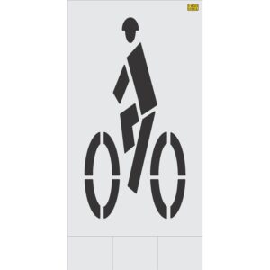 72" Chicago DOT Bike Lane Symbol Stencil