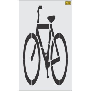 72" Illinois DOT Bike Symbol Stencil