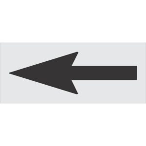 72" Delaware DOT Straight Arrow Stencil