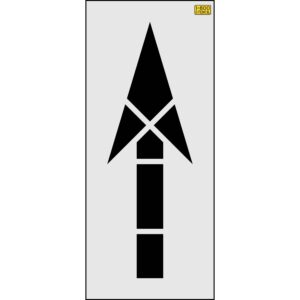 72" Illinois DOT Straight Arrow Stencil