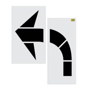 96" Indiana DOT Turn Arrow Stencil