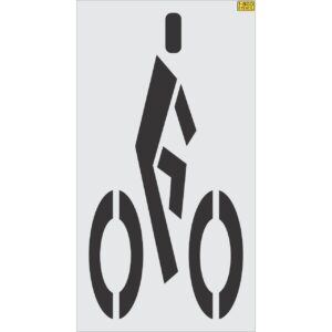 72" FHWA/DOT Bike Rider Stencil