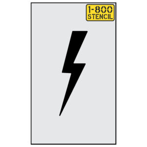 Lightning Bolt Stencil (12"-48")
