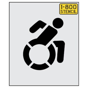 NYSDOT 12" Accessible Icon Handicap Stencil