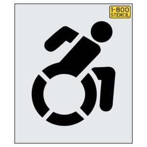 NYSDOT 24" Accessible Icon Handicap Stencil