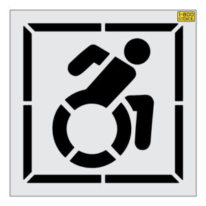NYSDOT 39" Accessible Icon Handicap with 48" border Stencil