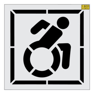NYSDOT 46" Accessible Icon Handicap with 56" border Stencil