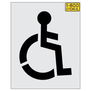 48" Handicap Child Stencil