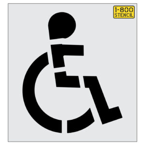 52" Handicap Child Stencil