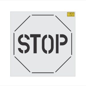 60" INDUSTRIAL STOP Stencil