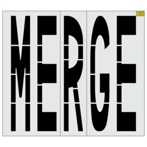 96" Florida DOT MERGE Stencil