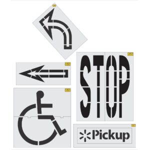 Walmart Striping Stencil Kit {5 pc}