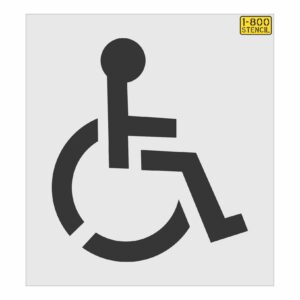 28" Handicap Stencil